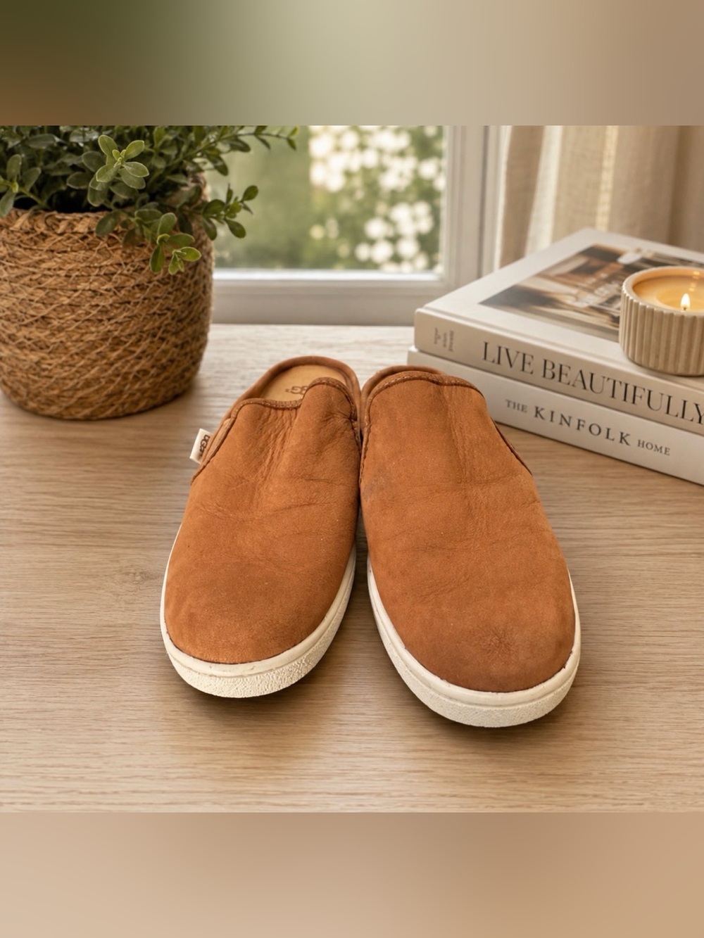 UGG chestnut Gene Mule slip on size 6